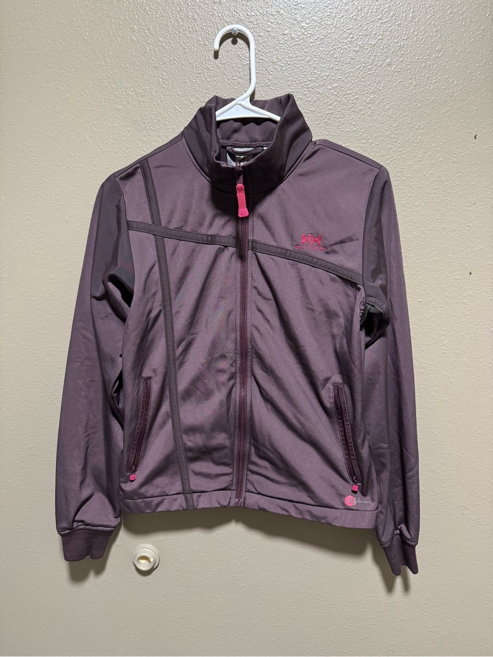 Helly Hansen Plum Softshell Jacket with Pink Accents